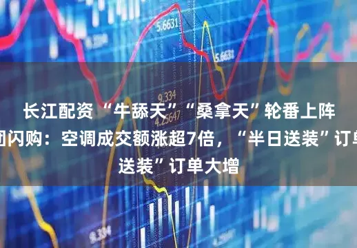 长江配资 “牛舔天”“桑拿天”轮番上阵，美团闪购：空调成交额涨超7倍，“半日送装”订单大增